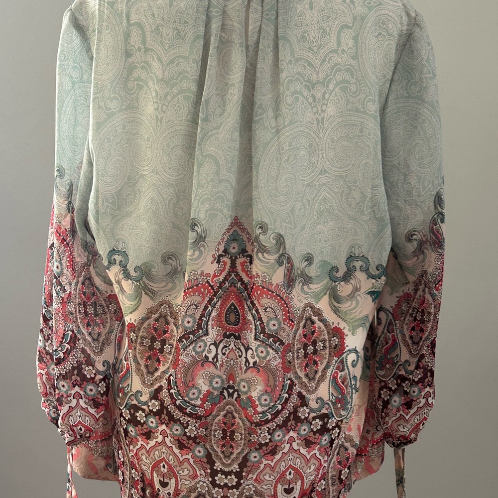 Dressbarn Multicolor Paisley Blouse - Picture 4 of 8